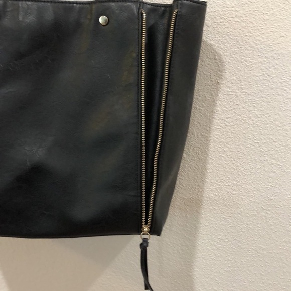 Black leather tote from Neiman Marcus. - Picture 2 of 8